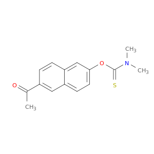 Carbamothioic acid, dimethyl-, O-(6-acetyl-2-naphthalenyl) ester