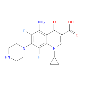 3-Quinolinecarboxylicacid, 5-amino-1-cyclopropyl-6,8-difluoro-1,4-dihydro-4-oxo-7-(1-piperazinyl)-