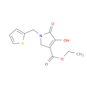 Ethyl 4-hydroxy-5-oxo-1-(thiophen-2-ylmethyl)-2,5-dihydro-1H-pyrrole-3-carboxylate