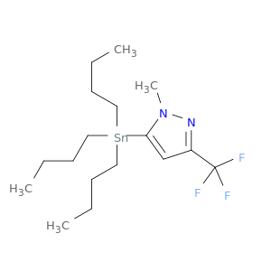 1-甲基-3-(三氟甲基)-5-(三丁基锡烷基)-吡唑
