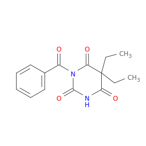 2,4,6(1H,3H,5H)-Pyrimidinetrione, 1-benzoyl-5,5-diethyl-