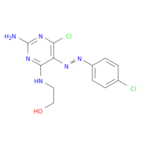 2-[2-氨基-6-氯-5-[2-(4-氯苯基)二亚苯基]-4-嘧啶基]氨基]乙醇