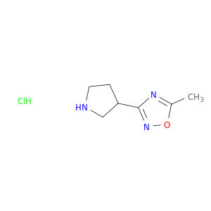 5-Methyl-3-(pyrrolidin-3-yl)-1,2,4-oxadiazole hydrochloride