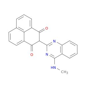 1H-Phenalene-1,3(2H)-dione, 2-[4-(methylamino)-2-quinazolinyl]-