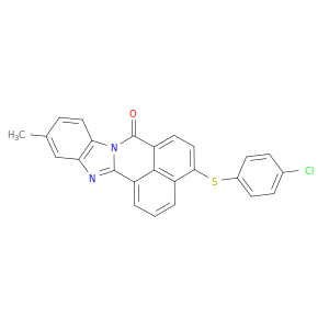 7H-BENZIMIDAZO[2,1-A]苯子喹啉-7-one,4-[(4-氯苯基)THIO]-11-甲基-