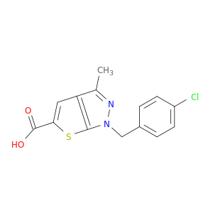 1-[(4-Chlorophenyl)methyl]-3-methyl-1H-thieno[2,3-c]pyrazole-5-carboxylic Acid