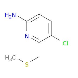 5-氯-6-[(甲基硫烷基)甲基]吡啶-2-胺