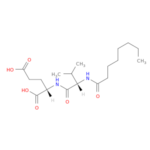 L-Glutamic acid, N-[N-(1-oxooctyl)-L-valyl]-