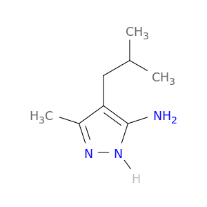 3-methyl-4-(2-methylpropyl)-1H-pyrazol-5-amine
