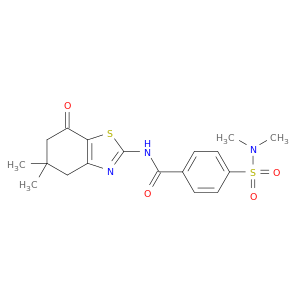 N-(5,5-dimethyl-7-oxo-4,6-dihydrobenzothiazol-2-yl)-4-(dimethylsulfamoyl)benzamide