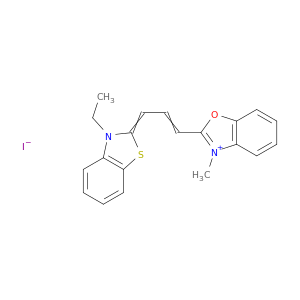 苯并恶唑鎓,2-[3-(3-乙基-2(3H)-苯并噻唑基二烷基乙烯]-1-丙烯-1-基]-3-甲基-,碘化物(1：1)