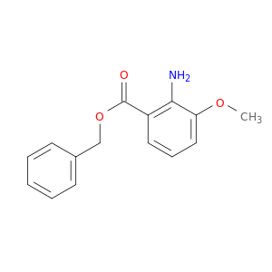 Benzoic acid, 2-amino-3-methoxy-, phenylmethyl ester