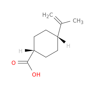 Cyclohexanecarboxylic acid, 4-(1-methylethenyl)-, cis-