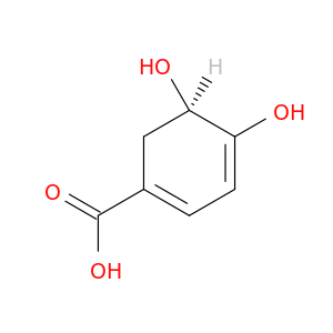 1,3-Cyclohexadiene-1-carboxylicacid, 4,5-dihydroxy-, (R)- (9CI)