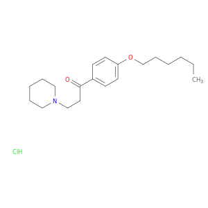 1-[4-(hexyloxy)phenyl]-3-(piperidin-1-yl)propan-1-one hydrochloride(1:1)