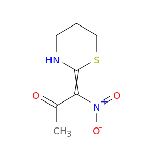 2-Propanone, 1-nitro-1-(tetrahydro-2H-1,3-thiazin-2-ylidene)-