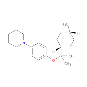 Piperidine, 1-(4-(1-methyl-1-(4-methylcyclohexyl)ethoxy)phenyl)-, cis-