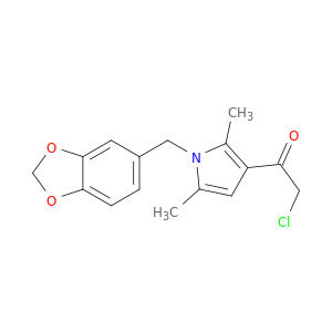 1-[1-(2H-1,3-Benzodioxol-5-ylmethyl)-2,5-dimethyl-1H-pyrrol-3-yl]-2-chloroethan-1-one