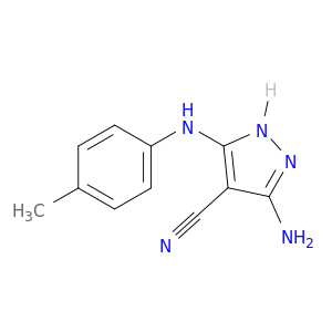 3-Amino-5-(p-tolylamino)-1H-pyrazole-4-carbonitrile