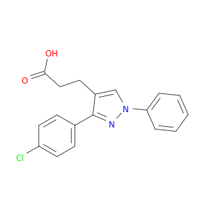 3-(4-氯苯基)-1-苯基吡唑-4-丙酸