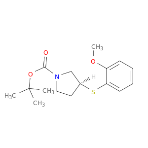 (S)-3-(2-甲氧基-苯基硫基)-吡咯烷-1-羧酸叔丁酯