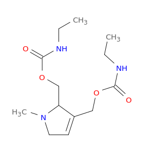 [3-(ethylcarbamoyloxymethyl)-1-methyl-2,5-dihydropyrrol-2-yl]methyl N-ethylcarbamate