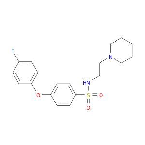 Benzenesulfonamide, 4-(4-fluorophenoxy)-N-[2-(1-piperidinyl)ethyl]-