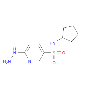 N-Cyclopentyl-6-hydrazinylpyridine-3-sulfonamide