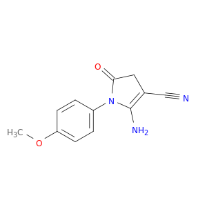 1H-Pyrrole-3-carbonitrile,2-amino-4,5-dihydro-1-(4-methoxyphenyl)-5-oxo-
