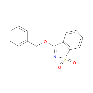 1,2-Benzisothiazole, 3-(phenylmethoxy)-, 1,1-dioxide