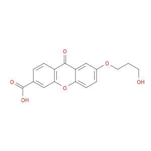 9H-Xanthene-3-carboxylic acid, 7-(3-hydroxypropoxy)-9-oxo-