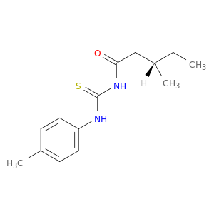 Pentanamide, 3-methyl-N-[[(4-methylphenyl)amino]thioxomethyl]-, (S)-
