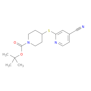 tert-Butyl 4-((4-cyanopyridin-2-yl)thio)piperidine-1-carboxylate