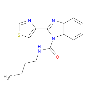 1H-Benzimidazole-1-carboxamide, N-butyl-2-(4-thiazolyl)-