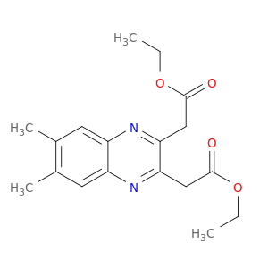 2,3-Quinoxalinediacetic acid, 6,7-dimethyl-, diethyl ester