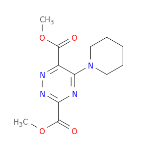 1,2,4-Triazine-3,6-dicarboxylic acid, 5-(1-piperidinyl)-, dimethyl ester