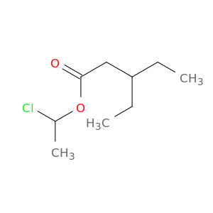 Pentanoic acid, 3-ethyl-, 1-chloroethyl ester
