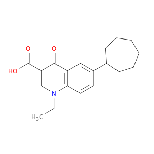 3-Quinolinecarboxylic acid, 6-cycloheptyl-1-ethyl-1,4-dihydro-4-oxo-