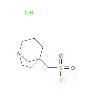 {1-azabicyclo[3.2.1]octan-5-yl}methanesulfonyl chloride hydrochloride
