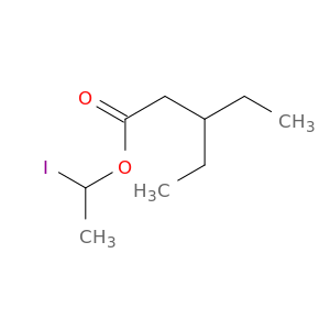 Pentanoic acid, 3-ethyl-, 1-iodoethyl ester