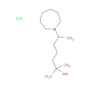 6-(azepan-1-yl)-2-methylheptan-2-ol hydrochloride(1:1)