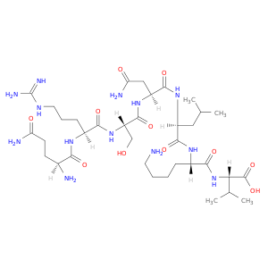 L-Valine, L-glutaminyl-L-arginyl-L-seryl-L-asparaginyl-L-leucyl-L-lysyl-