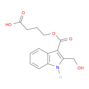 1H-Indole-3-carboxylic acid, 2-(hydroxymethyl)-, 3-carboxypropyl ester