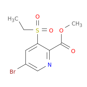 5-溴-3-乙基磺酰基吡啶-2-羧酸甲酯