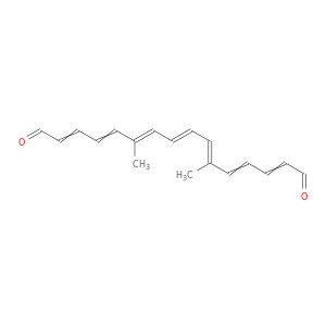 2,4,6,8,10,12,14-Hexadecaheptaenedial, 6,11-dimethyl-, (6E,8E,10E)-