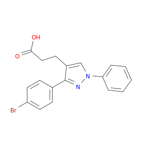 3-(4-溴苯基)-1-苯基吡唑-4-丙酸