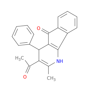 5H-Indeno[1,2-b]pyridin-5-one, 3-acetyl-1,4-dihydro-2-methyl-4-phenyl-