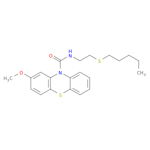 2-METHOXY-N-(2-(PENTYLTHIO)ETHYL)-10H-PHENOTHIAZINE-10-CARBOXAMIDE