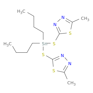 1,3,4-Thiadiazole, 2,2'-[(dibutylstannylene)bis(thio)]bis[5-methyl-