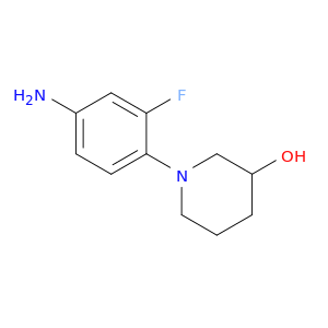 1-(4-Amino-2-fluorophenyl)piperidin-3-ol
